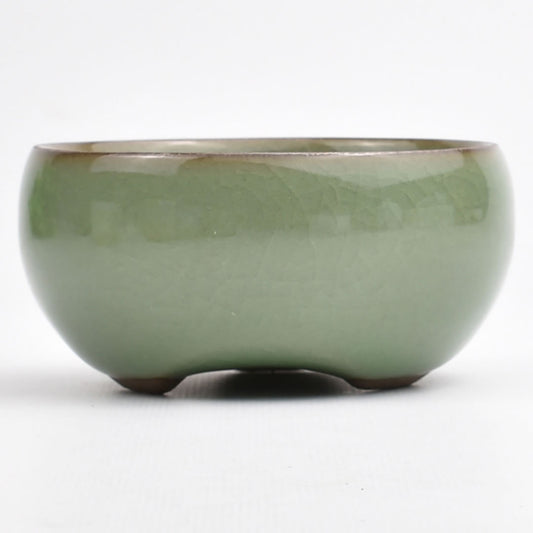 三足小杯（哥窯梅子青）