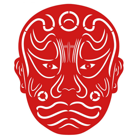 剪紙 青面虎