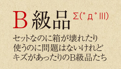 訳ありB級品